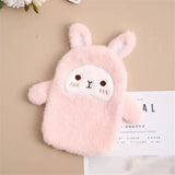 Mini Cute Hot Water Bottle 350ml Plush Cartoon Hand Warmer Leakproof