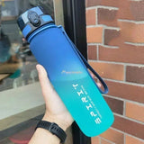 Large Capacity Sports Water Bottle 0.5L 1L Leak Proof Portable Gym Fitness Drinking Bottle