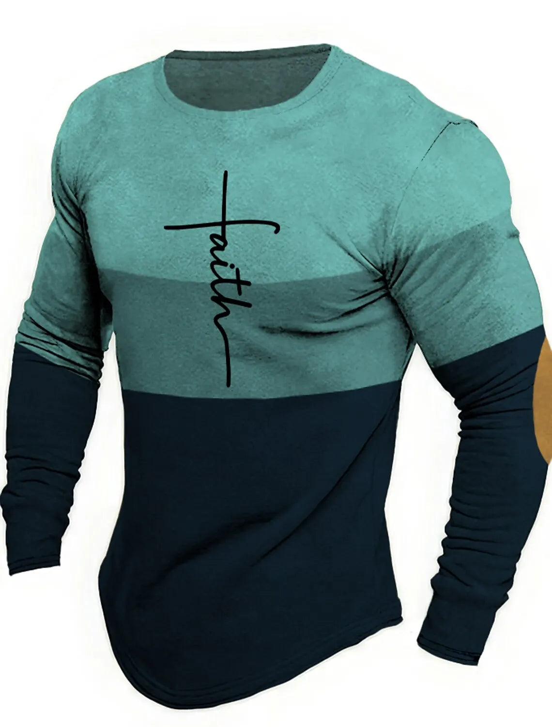 Men 3D Skull Print Long Sleeve T-Shirt O-Neck Halloween Streetwear Fitness Sports Top