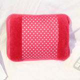 Electric Hot Water Bag Rechargeable Hand Warmer – Soft Plush Heating Pad with EU Plug for Winter Warmth