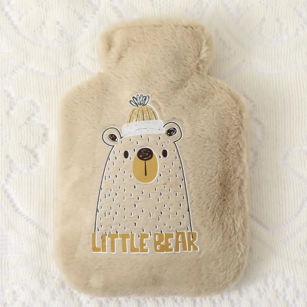 Plush Hot Water Bottle 250ml/500ml/1000ml – Reusable Leak-Resistant Heat Bag for Hand & Body Warmth