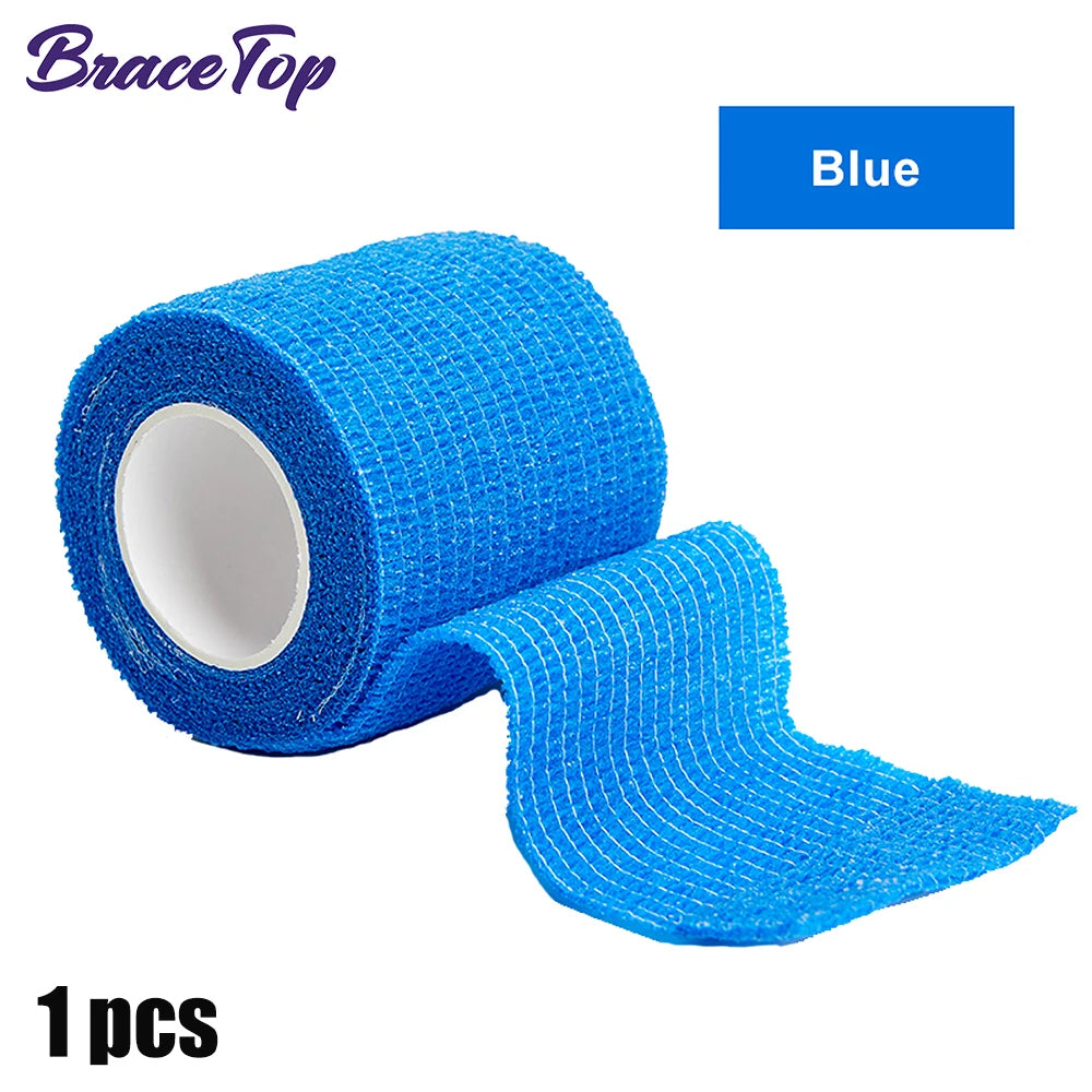Self Adhesive Elastic Sports Bandage Wrap 4.5M Kinesiology Tape Knee Ankle Wrist Support Fitness Injury Wrap