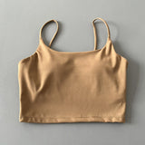 Women Straps Camisole Fitness Yoga Top Quick Dry Sports Bra Crop Vest Workout Tank