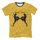Men’s Oversized Boxing Muay Thai 3D Print Gym T-Shirt Summer Fitness Sportswear