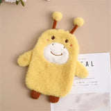 Mini Cute Hot Water Bottle 350ml Plush Cartoon Hand Warmer Leakproof