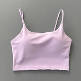 Women Straps Camisole Fitness Yoga Top Quick Dry Sports Bra Crop Vest Workout Tank