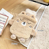 Cute Plush Hot Water Bottle – Leak-Resistant Rubber Heat Bag for Hand, Foot & Body Warmth (400ml/750ml)
