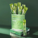 Mercilen Green Tea Peel-Off Face Mask Hydrating & Refreshing Facial Mask 10pcs