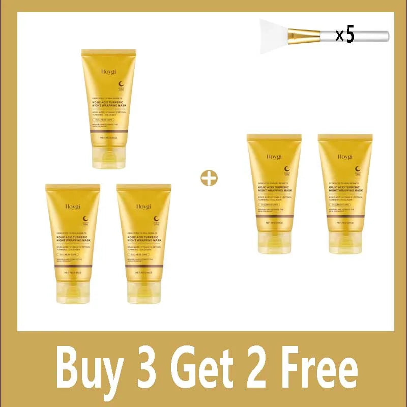Turmeric Peel-Off Face Mask Hydrating Brightening Overnight Skin Care 75g