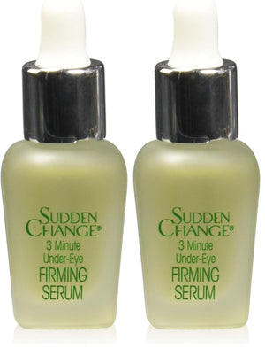 Two 0.23 oz bottles of Sudden Change Instant Under-Eye Firming Serum, the classic formula for rapid eye bag removal.