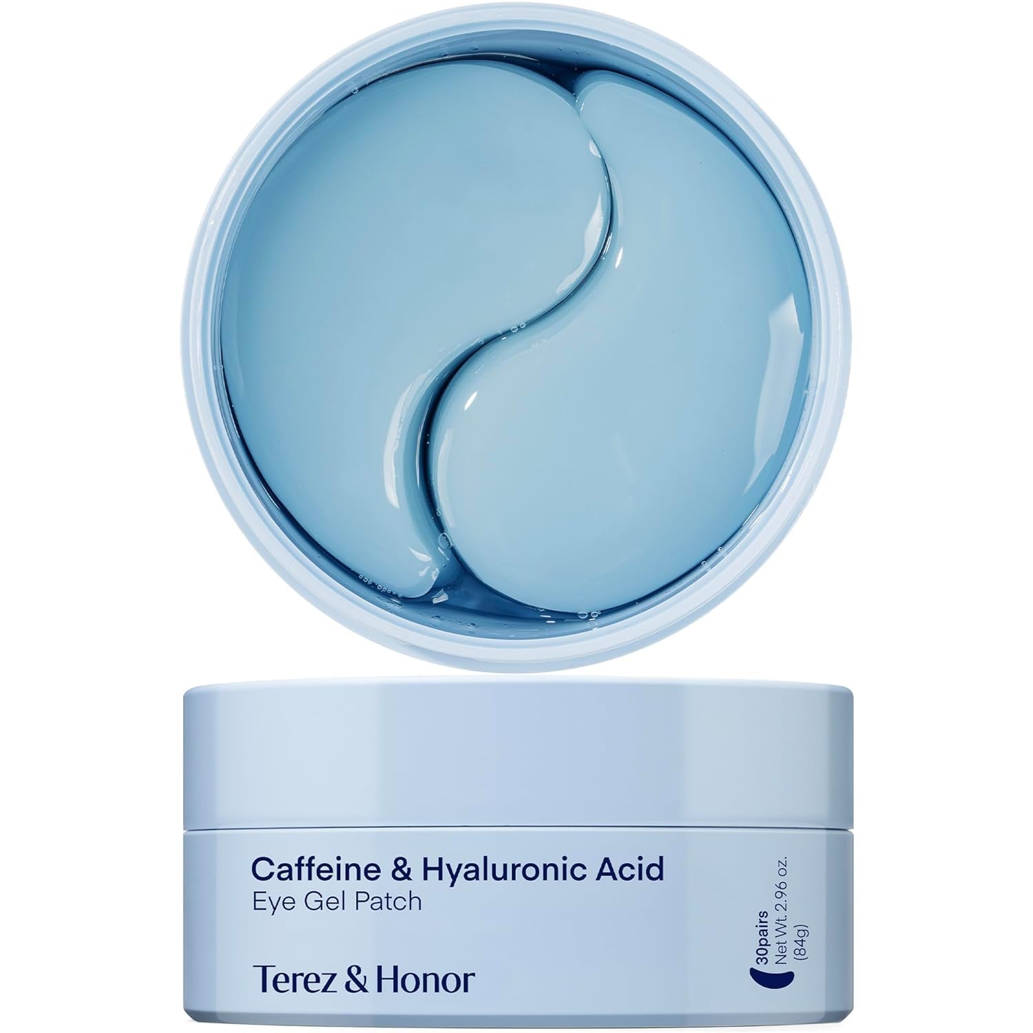 TEREZ & HONOR Caffeine Under Eye Patches - Cooling Hydrogel Pads for Dark Circles and Morning Puffiness
