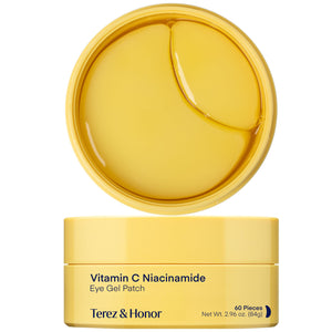 TEREZ & HONOR Vitamin C Hydrogel Eye Patches with Tranexamic Acid - Jar of 60 Pieces