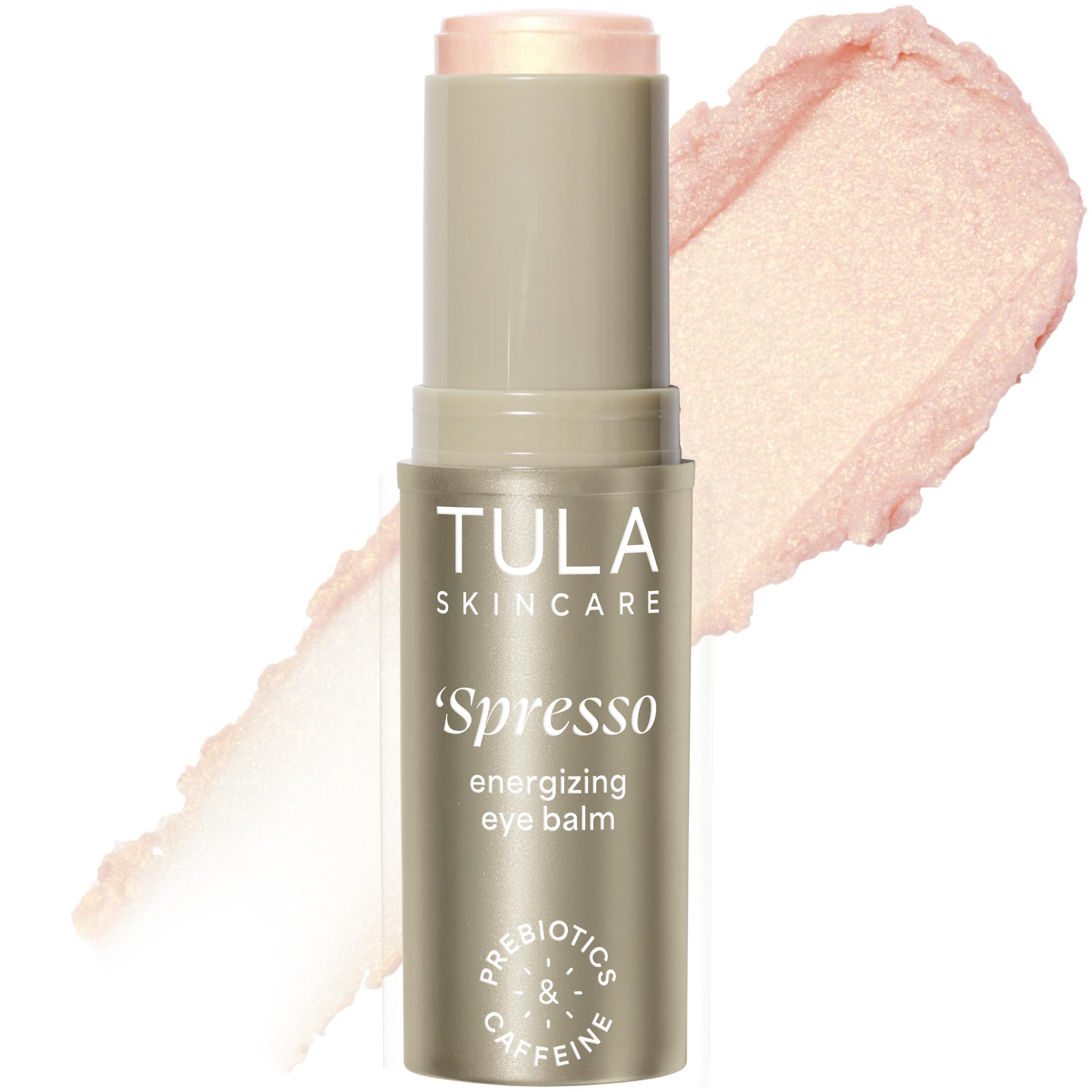 TULA Skin Care ‘Spresso Energizing Eye Balm Gold Glow Shade - Luminous Caffeine Eye Stick for Glow