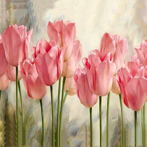 tulip diamond painting 5d full drill diy flower rhinestone art kit