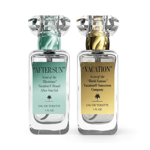 VACATION and AFTER SUN Eau de Toilette duo unisex summer fragrance gift set