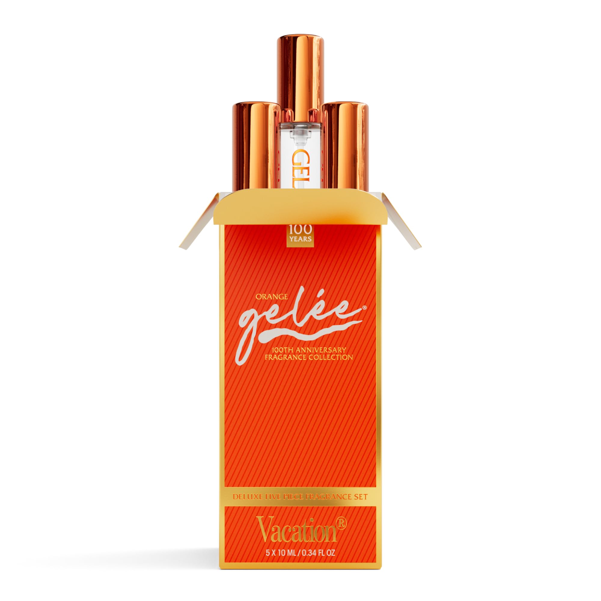 VACATION Orange Gelée 100th Anniversary limited edition five piece fragrance set
