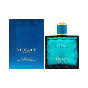 Versace Eros Eau de Toilette for Men 3.4 oz fragrance spray bottle