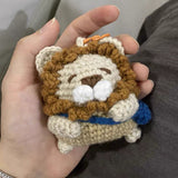 DIY Crochet Keychain Kit Cute Cartoon Doll Key Ring Yarn Craft Set