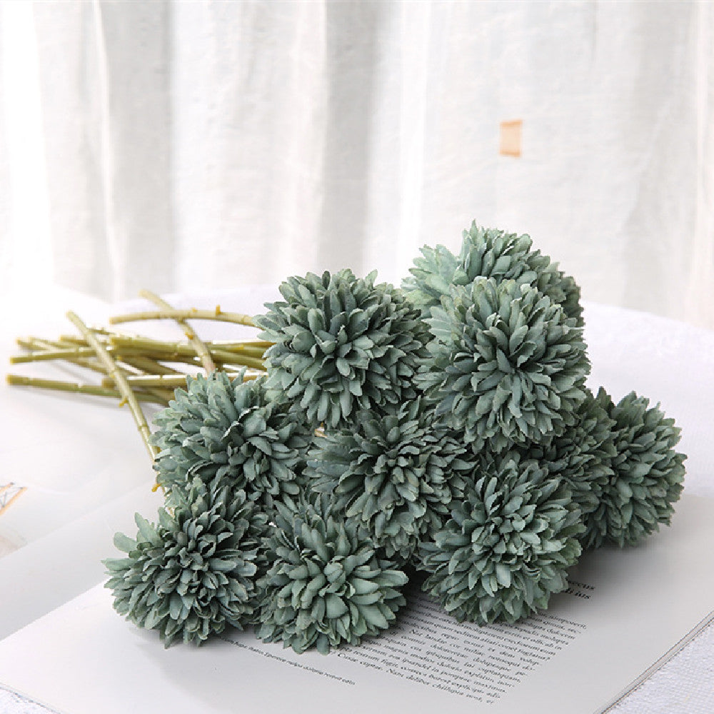 Artificial Dandelion Chrysanthemum Silk Flower Bouquet Home Wedding Decor