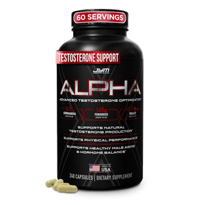 Testosterone booster supplement for men supporting energy, vitality, muscle strength, hormone balance and physical performance