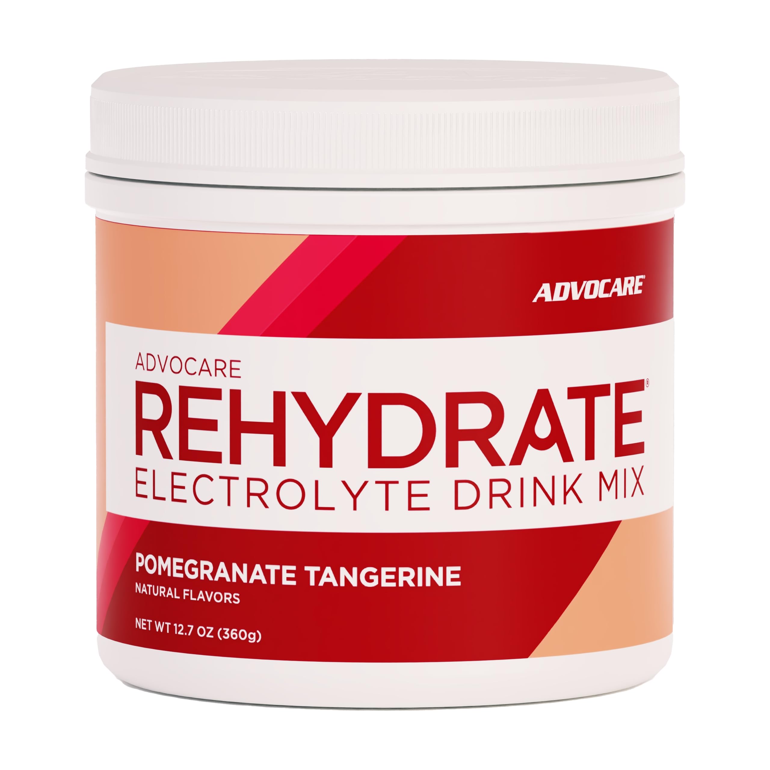 AdvoCare Rehydrate electrolyte drink mix pomegranate tangerine magnesium potassium calcium hydration recovery sports supplement