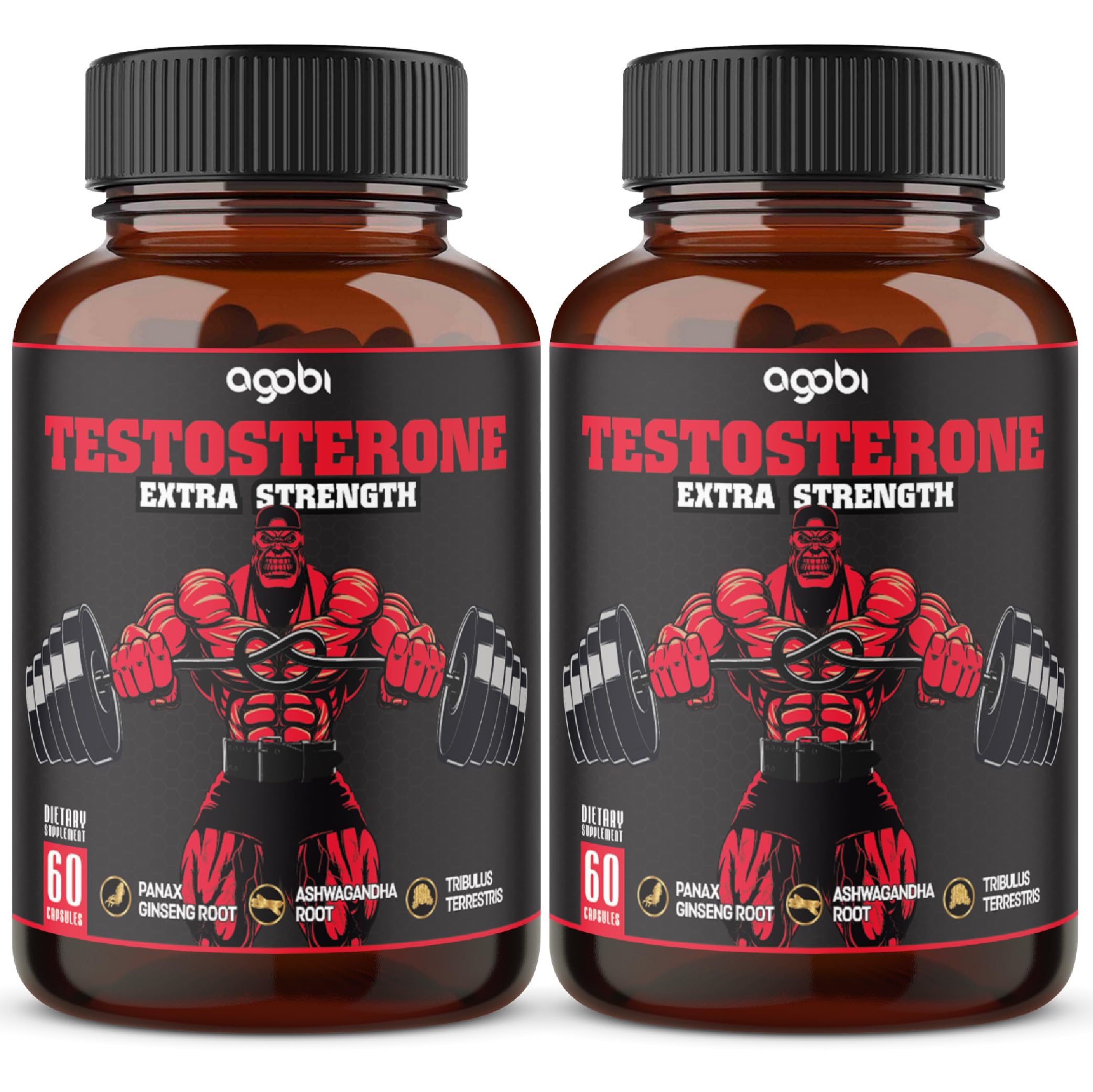 agobi herbal test support supplement men natural testosterone booster capsules 60 count