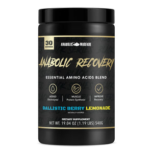 anabolic recovery post workout essential amino acids hydration drink blackberry lemonade 30 servings muscle recovery supplement
