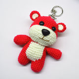 DIY Crochet Keychain Kit Cute Cartoon Doll Key Ring Yarn Craft Set