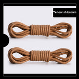 Waxed Round Shoelaces for Boots Durable Leather Shoe Laces 60–180cm