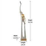 Retro Elephant Resin Decor European Style Figurine Home Ornament
