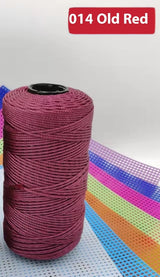 Ice Silk Yarn 1.5mm Polypropylene Crochet Thread DIY Knitting Yarn