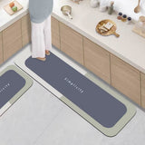 Non Slip Door Mat Crystal Velvet Floor Rug Washable Entryway Carpet
