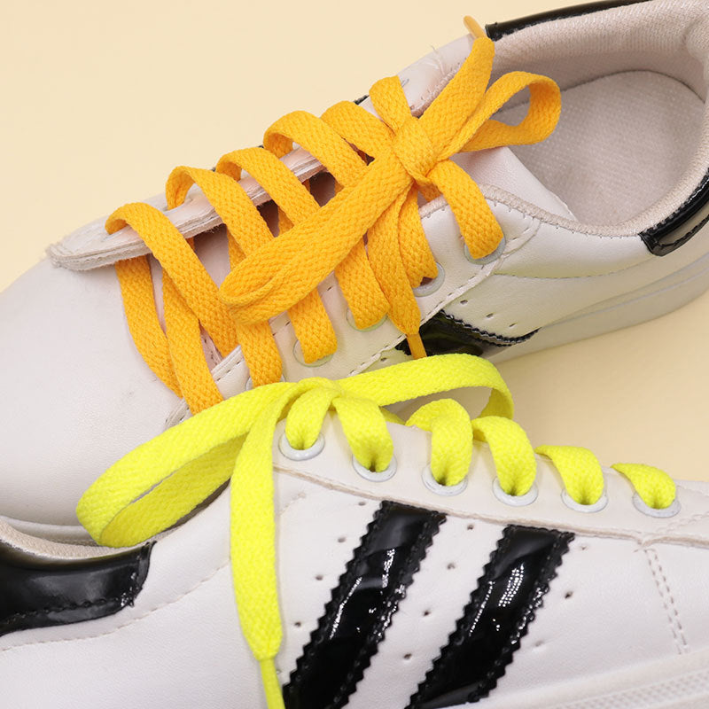 Flat Mesh Shoelaces Classic Solid Color Sneaker Laces 60–200cm