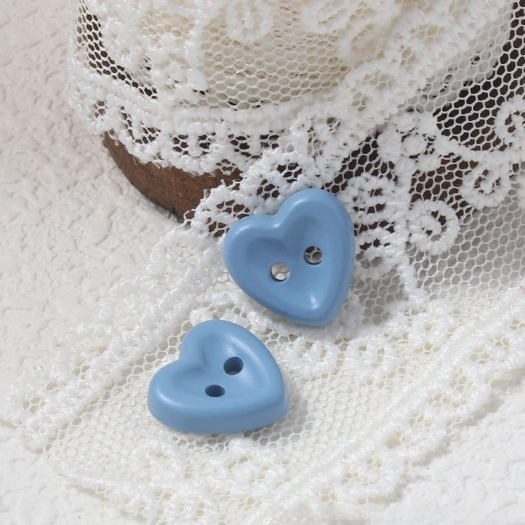 Cute Heart Eye Buttons Plastic Sewing Buttons for Clothes 20pcs Set