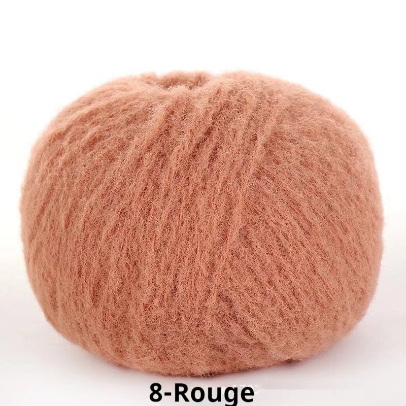 Velvet Yarn Soft Plush Wool Thread DIY Doll Crochet Craft Yarn Ball