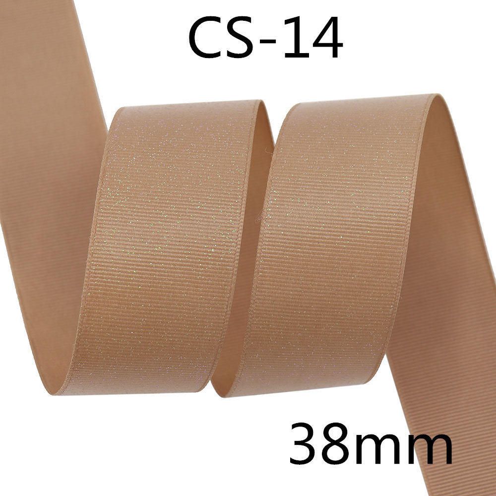 Glitter Ribbed Ribbon 38mm Sparkle Gift Wrapping Craft Decoration Band