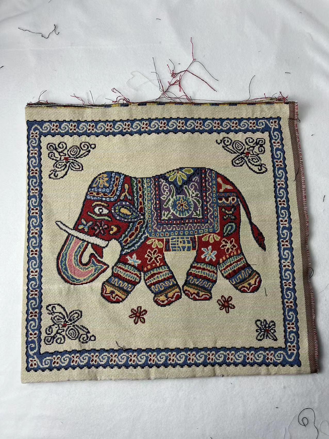 Ethnic Jacquard Fabric Polyester Upholstery Sewing Cloth 147cm Wide