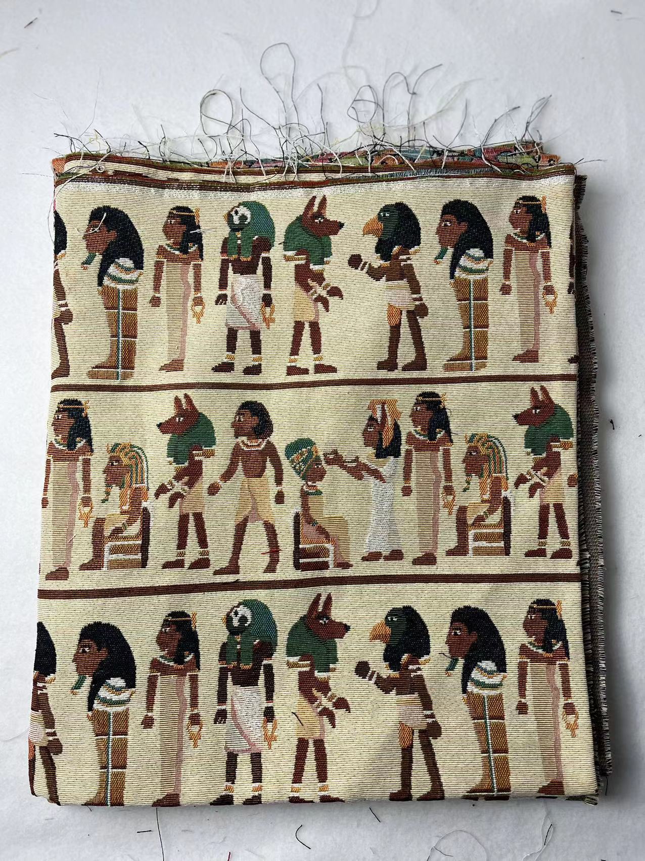 Ethnic Jacquard Fabric Polyester Upholstery Sewing Cloth 147cm Wide