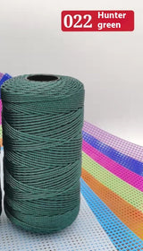 Ice Silk Yarn 1.5mm Polypropylene Crochet Thread DIY Knitting Yarn