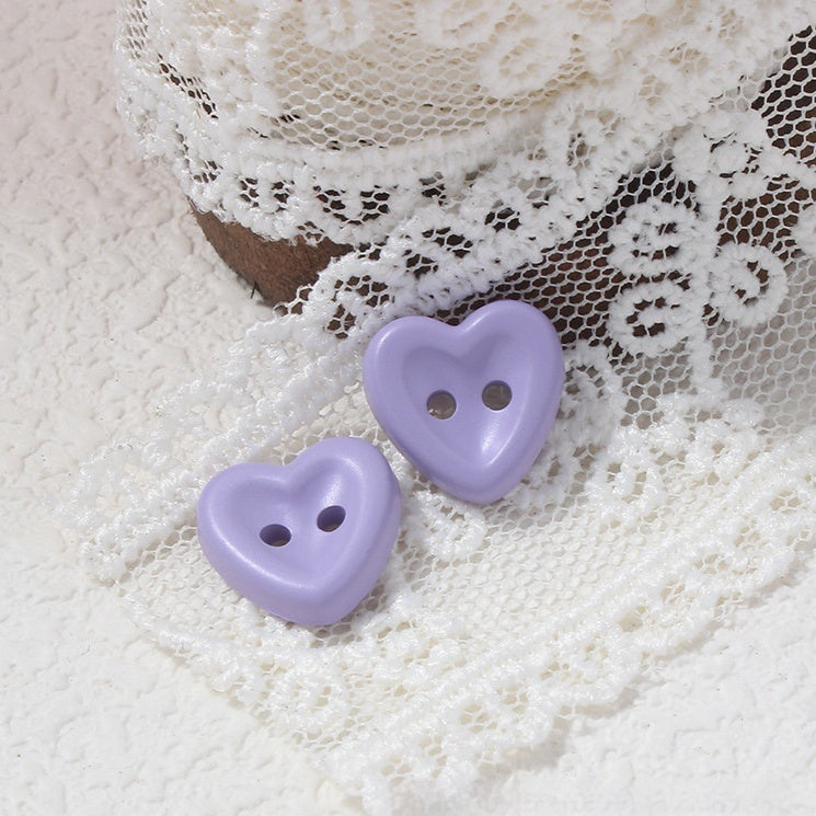 Cute Heart Eye Buttons Plastic Sewing Buttons for Clothes 20pcs Set
