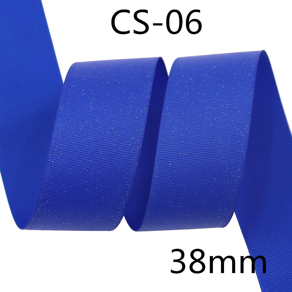 Glitter Ribbed Ribbon 38mm Sparkle Gift Wrapping Craft Decoration Band