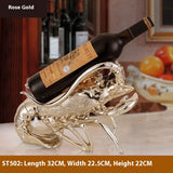 Lobster Wine Rack Resin Bottle Holder European Style Home Bar Decor
