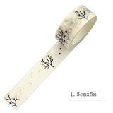 Japanese Washi Tape Gold Foil Christmas New Year Decorative Masking Tape