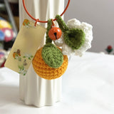 DIY Crochet Keychain Kit Cute Cartoon Doll Key Ring Yarn Craft Set