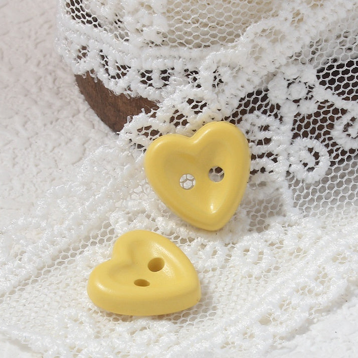 Cute Heart Eye Buttons Plastic Sewing Buttons for Clothes 20pcs Set