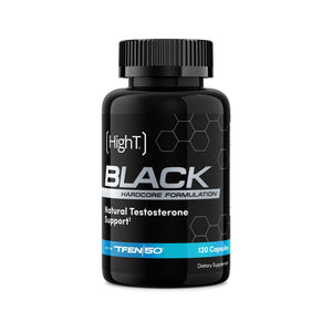 High T Black testosterone booster capsules men energy stamina nitric oxide pump supplement 120 capsules
