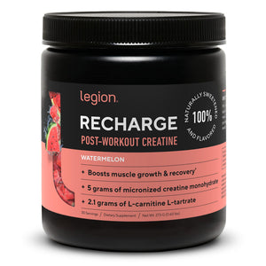 LEGION Recharge post workout supplement creatine monohydrate watermelon muscle recovery drink strength performance 30 servings