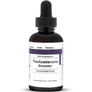 liquid testosterone booster bottle men women Tribulus Terrestris Tongkat Ali energy muscle recovery performance support 2oz supplement