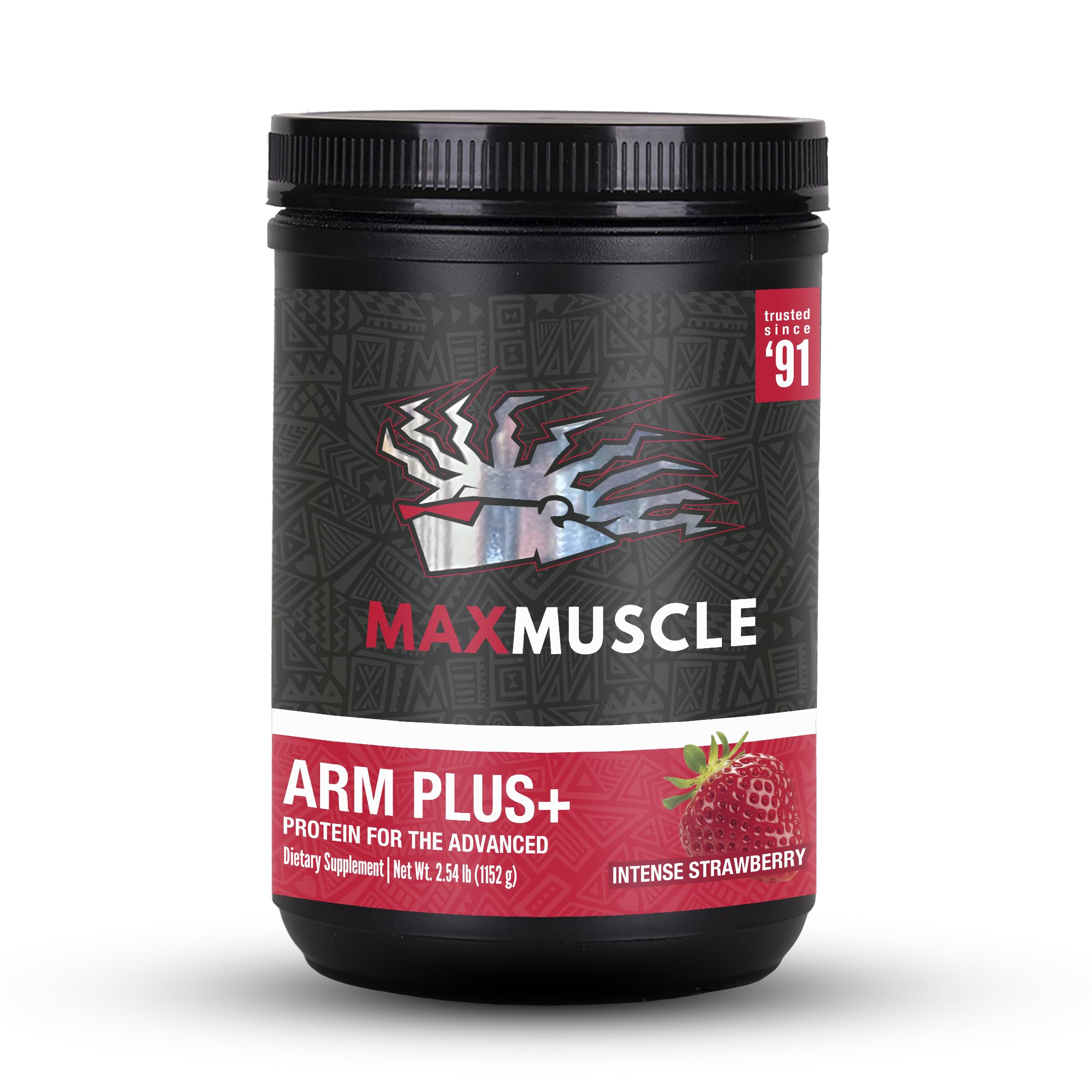 Max Muscle Arm Plus recovery matrix strawberry 25g protein BCAA creatine glutamine electrolytes 2.54 lb post workout supplement