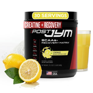 Post JYM Active Matrix creatine HCL BCAA glutamine recovery powder lemonade flavor 30 servings